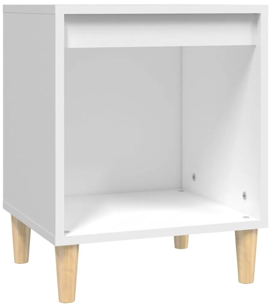 Mesas de cabeceira 2 pcs 40x35x50 cm branco