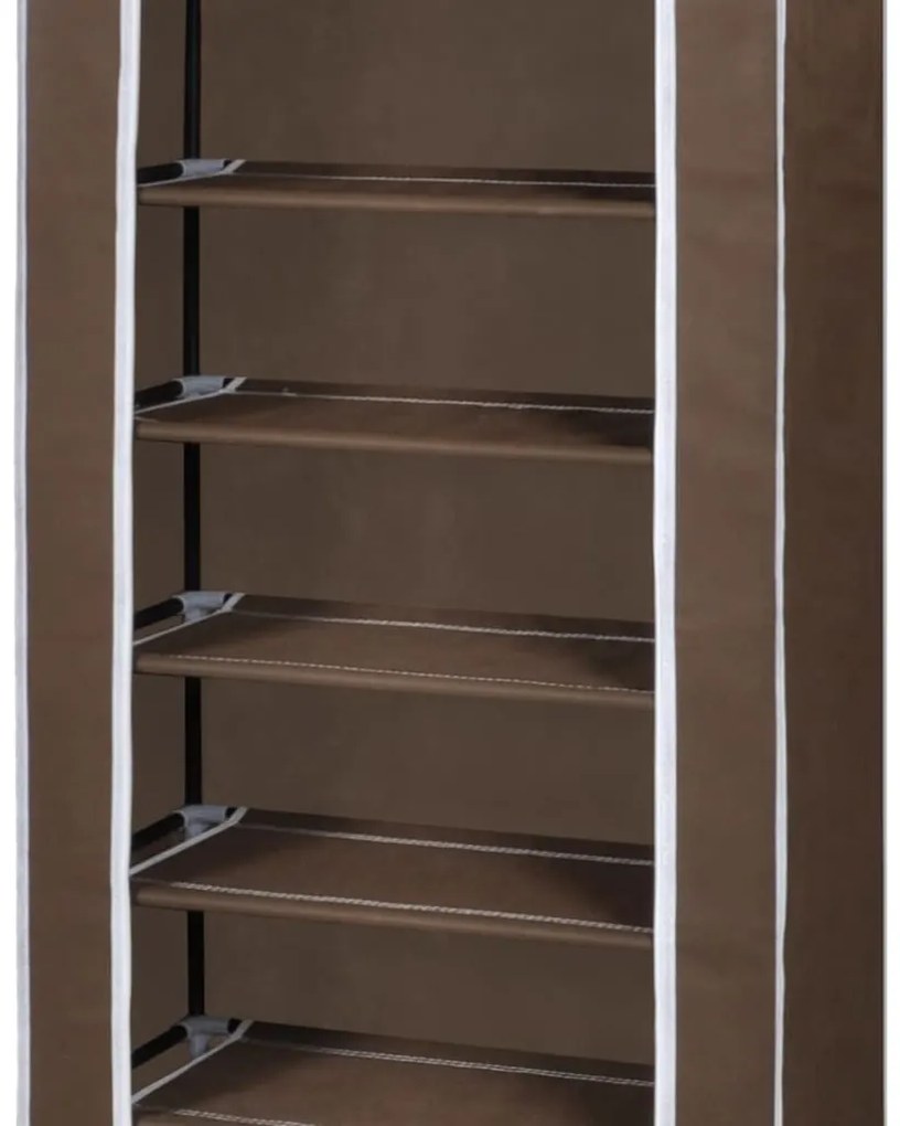 Sapateira com tampa 57 x 29 x 162 cm Castanho