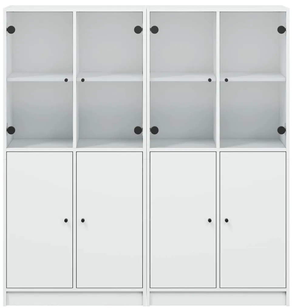 Estante c/ portas 136x37x142 cm derivados de madeira branco