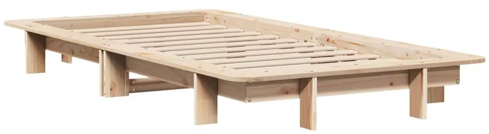 Cama sem colchão 75x190 cm madeira de pinho maciça