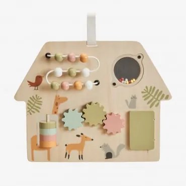 Quadro De Atividades Multiuso De Madeira Mahina Kids Castanho Madeira - Sklum