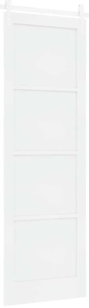 Porta de Correr vidaXL com Conjunto de Ferragens Branca 78x232 cm Made