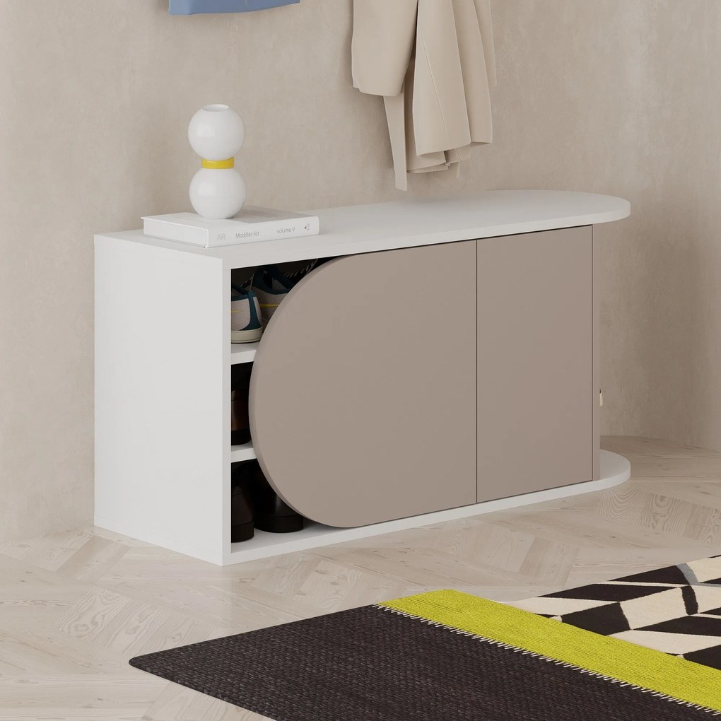 Hall Stand Berlin BA – Nogueira – 120 cm x 200 cm x 35 cm
