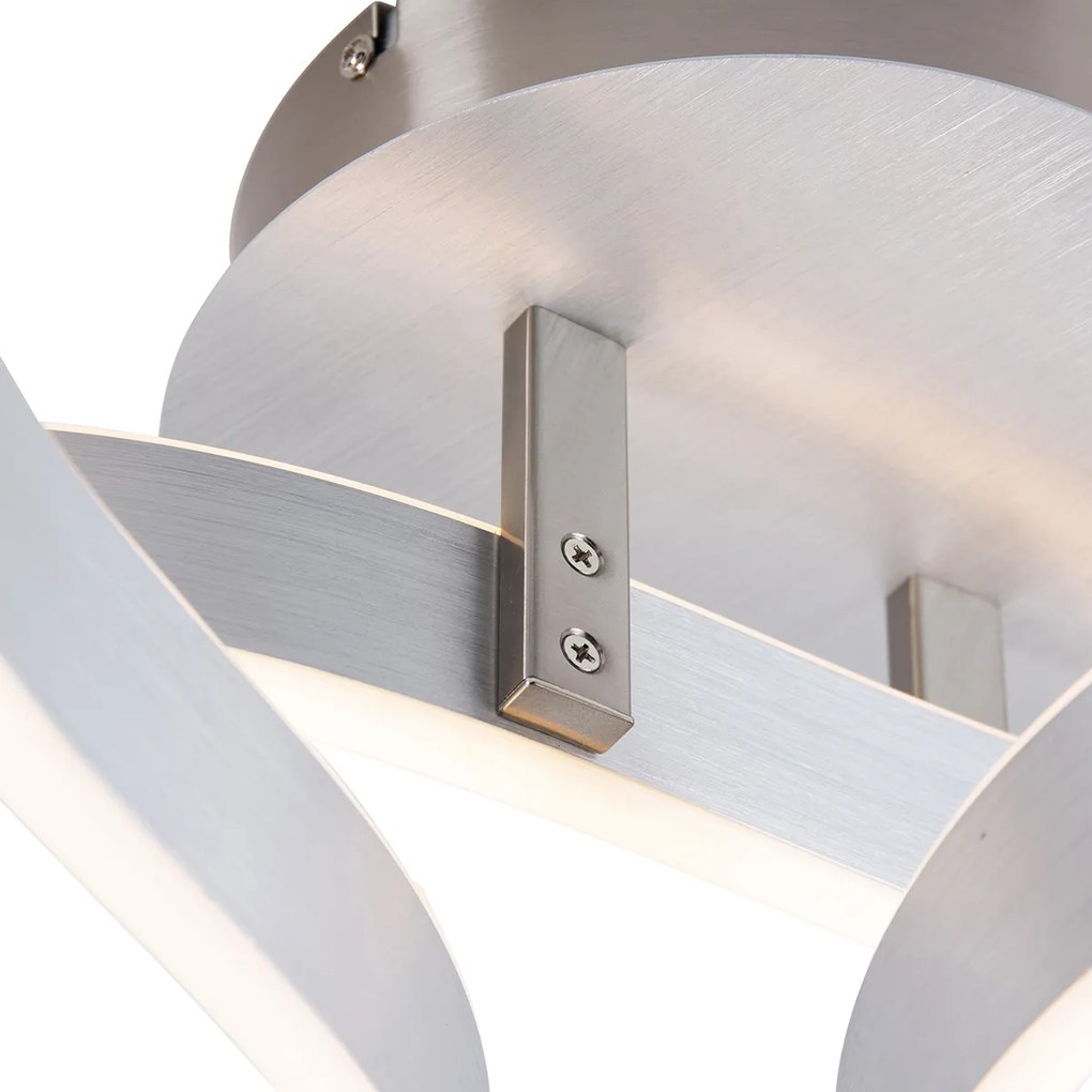 Candeeiro de tecto design aço LED regulável 3 etapas - FRANK Design