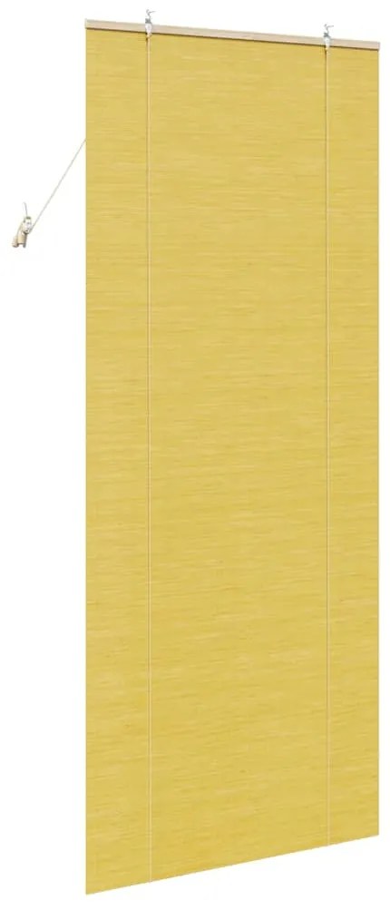 Persianas e Sombras de Janela Amarelo 90 x 220 cm Bambu