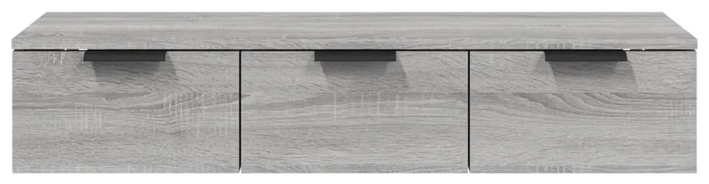Armário de parede 102x30x20cm derivados madeira cinzento sonoma