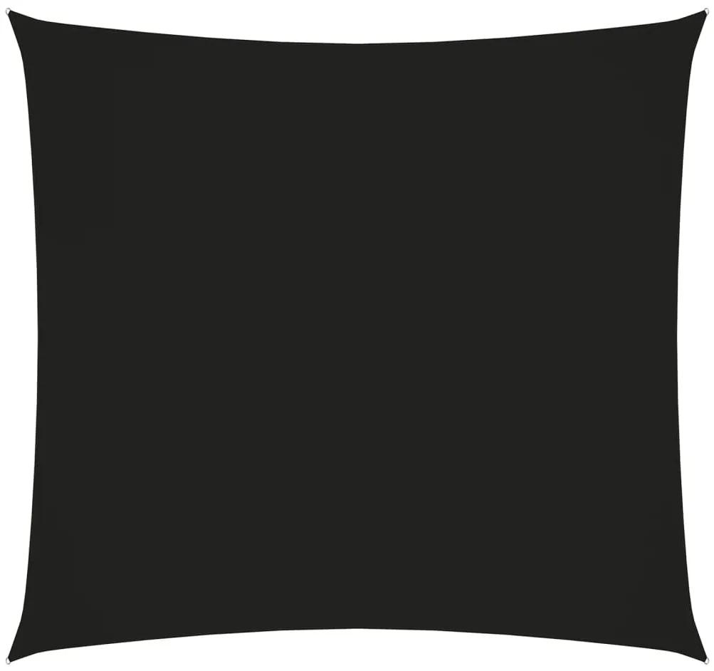 Para-sol estilo vela tecido oxford quadrado 5x5 m preto
