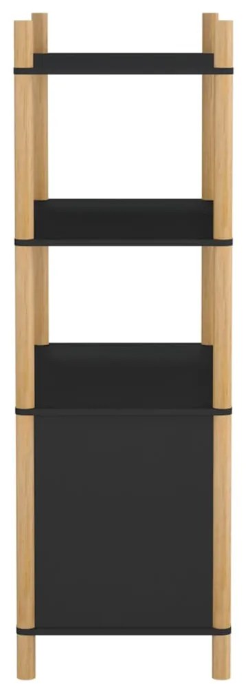 Armário alto 80x40x121 cm derivados de madeira preto