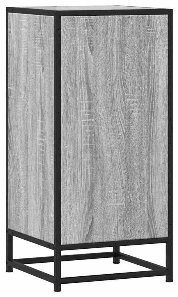 Aparador 35,5x35x76 cm deriv. de madeira/metal cinzento sonoma