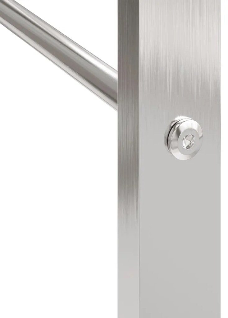 Suporte para lenha 50x28x132 cm aço inoxidável