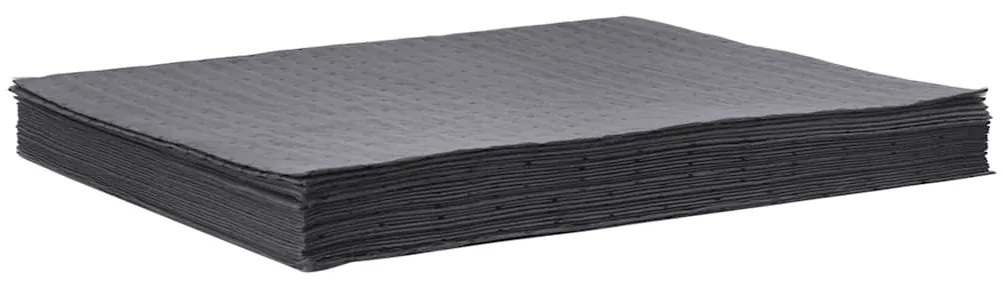 Almofadas absorventes de óleo 25 unid 40x50 cm cinzento