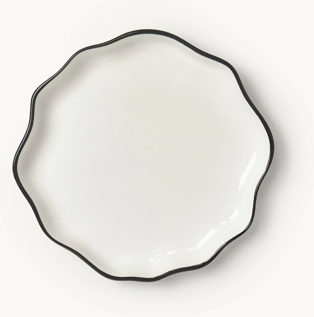 Prato de pequeno-almoço em porcelana Bia, 4 uni.