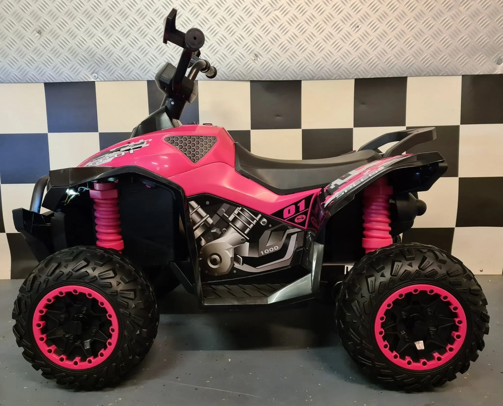 Moto 4 Phyton Moto 4 elétrica Infantil 12V Rosa