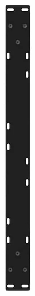 Pés para mesa de centro 2 peças preto 70x(42-43,3) cm aço