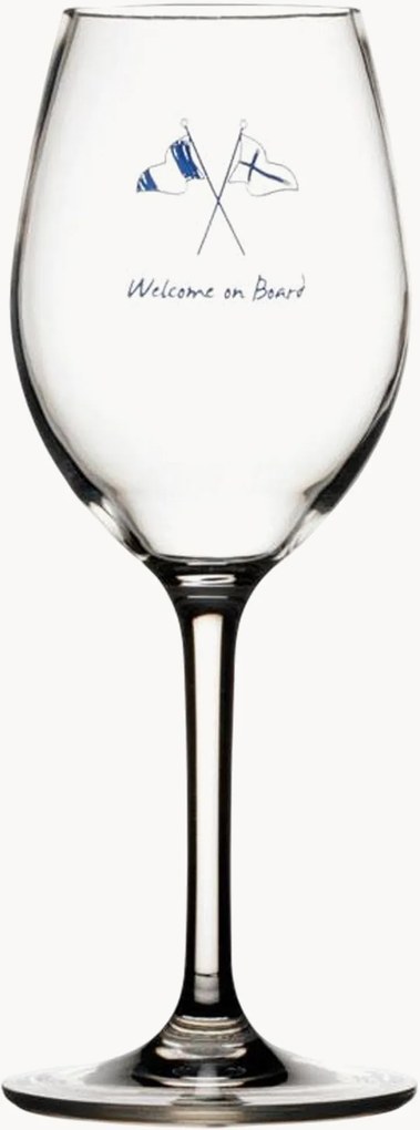 Copos de vinho branco Wob, conjunto de 6