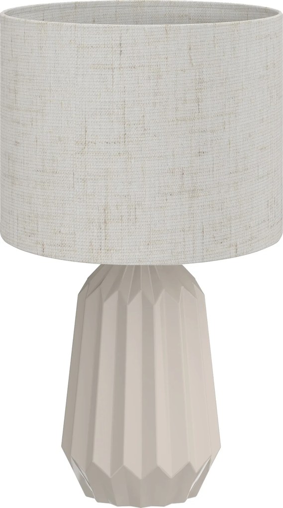 HOMCOM Luminária de mesa, Abajur de mesa, Luminária de cabeceira com cúpula de linho, Interruptor basculante, Luminária de escritório, 22 x 22 x 39 cm, Bege | Aosom Portugal