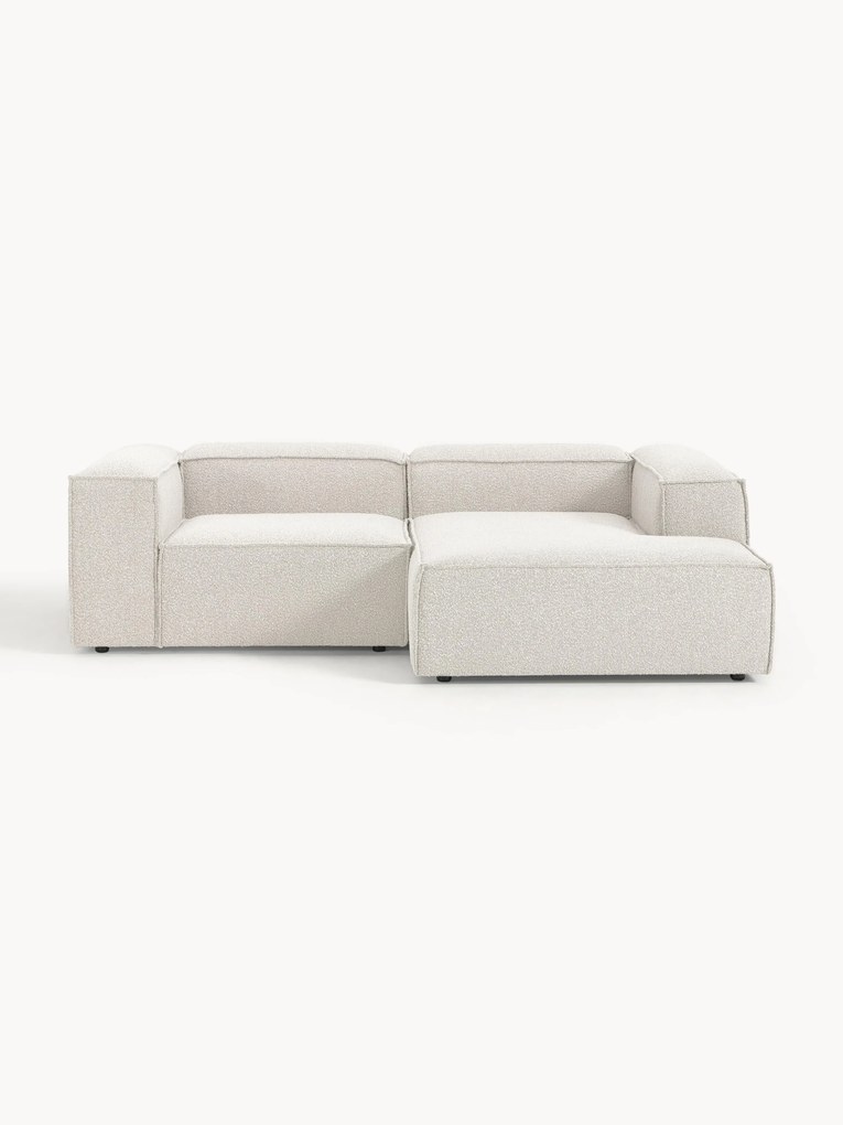 Sofá de canto modular em bouclé Lennon (3 lugares)