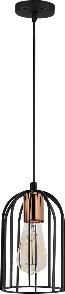 Candeeiro Pamukkale – Preto e Bronze – 14 cm