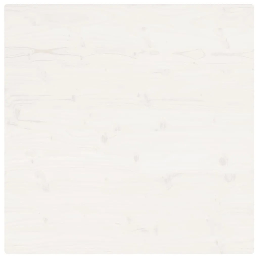Tampo de mesa quadrado 80x80x2,5 cm pinho maciço branco