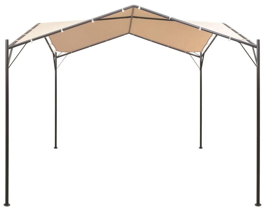 Gazebo tenda com toldo 4x4 m aço bege