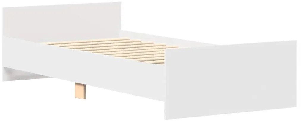Estrutura de cama 90x190 cm derivados de madeira branco