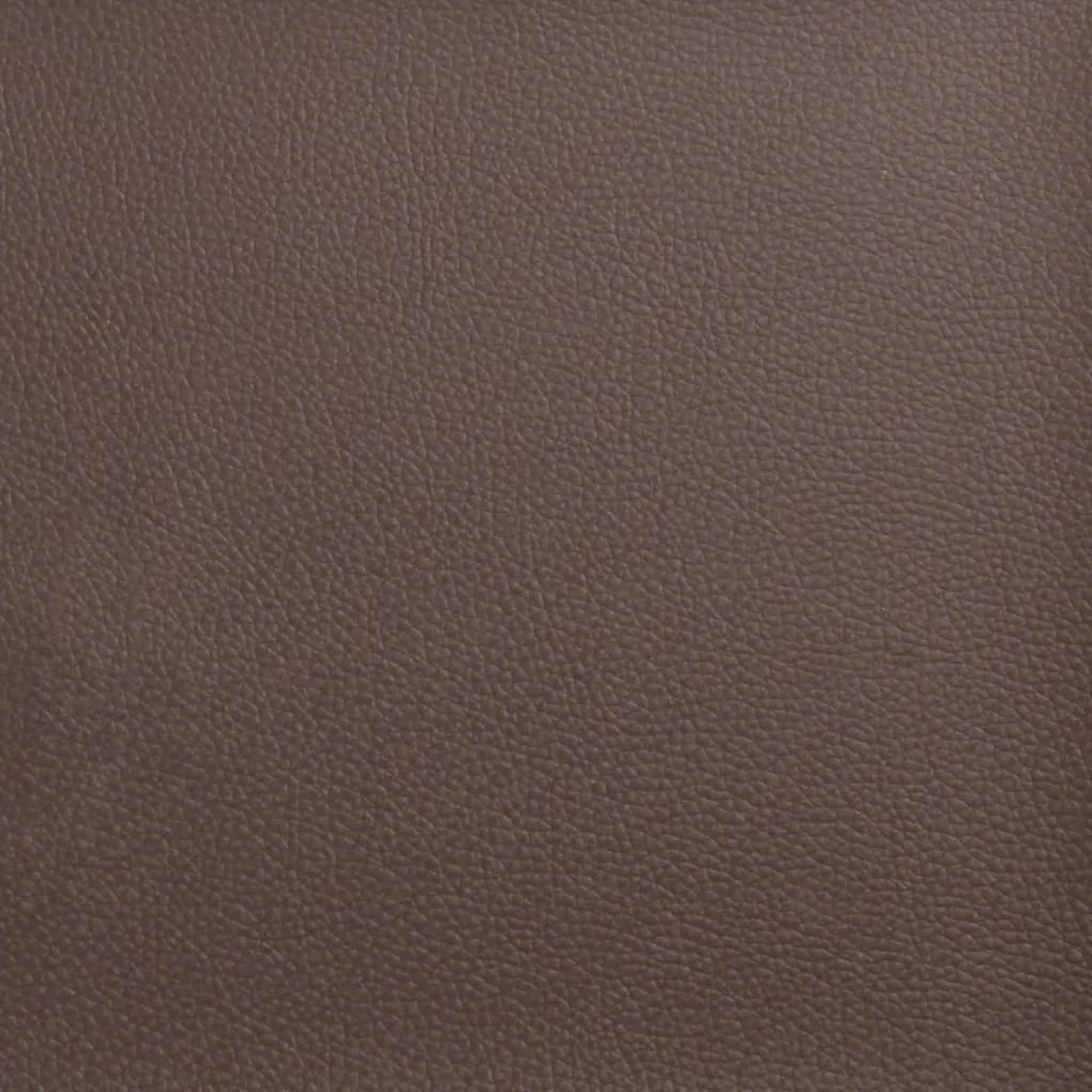 Cama com colchão 140x200 cm couro artificial castanho
