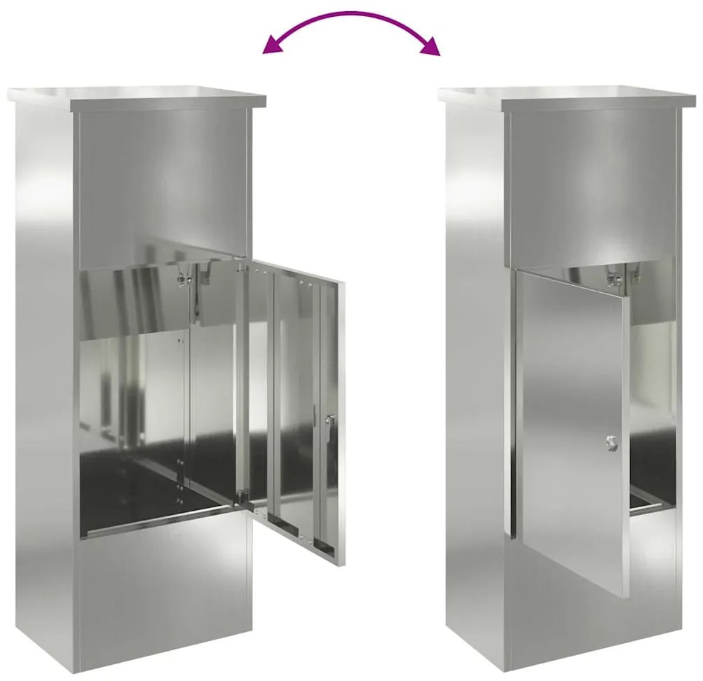 Caixa para entrega de pacotes Preto 44,5 x 29 x 110,5 cm