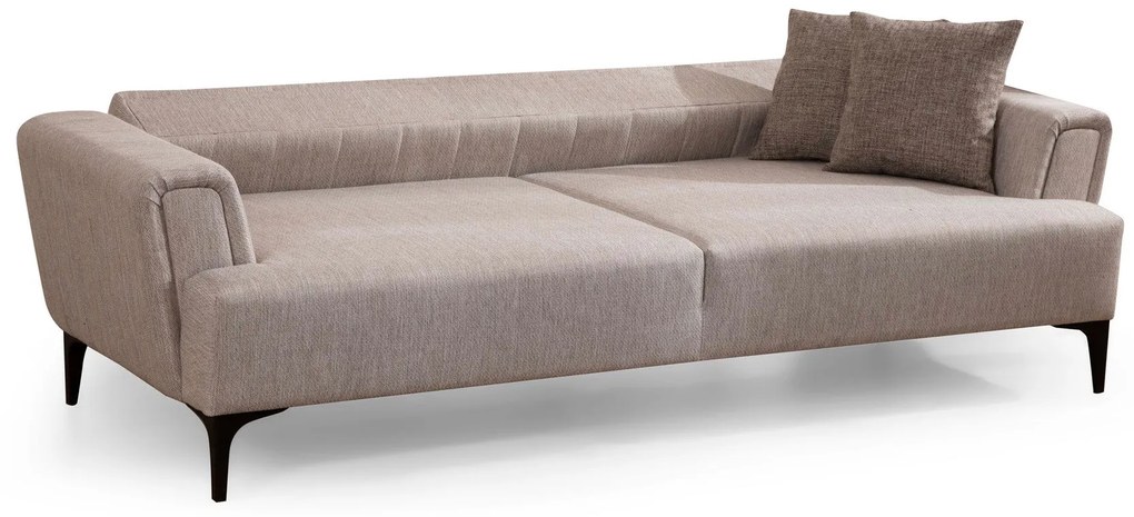 Sofá-cama de 3 Lugares Hamlet – Bege – 230 cm x 95 cm x 77 cm