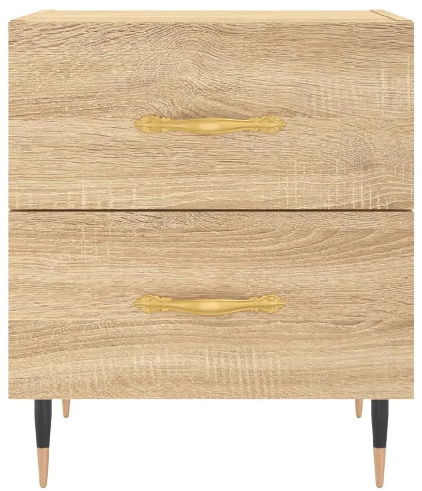 Mesas de cabeceira 2 pcs derivados de madeira carvalho sonoma