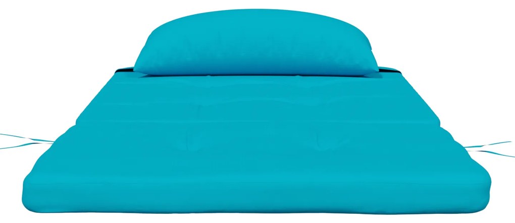 Almofada Turquesa Turquesa Poliéster 58 cm x 77 cm