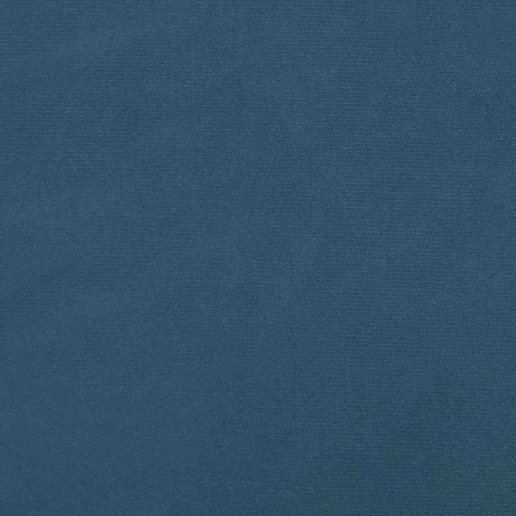 Estrutura de cama sem colchão 160x200 cm veludo azul-escuro