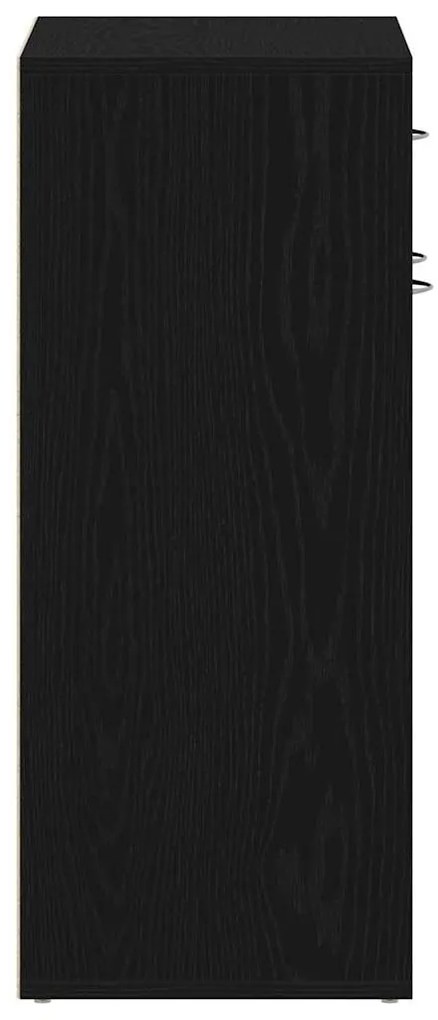 Cabide para Sapatos vidaXL Preto Carvalho 60x35x84 cm Madeira de Engen