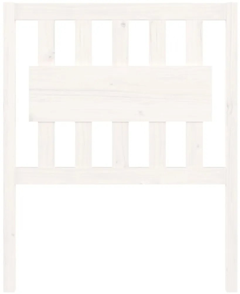 Cabeceira de cama 80,5x4x100 cm madeira de pinho maciça branco