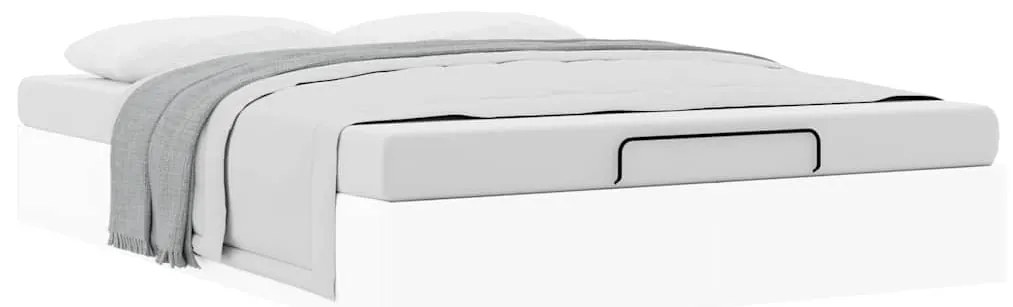 Estrutura de cama otomana sem colchão 140x200 cm branca