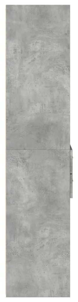 Armário alto 50x42,5x185 cm derivados de madeira cinza cimento