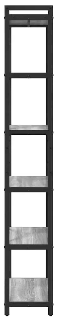Estante Sonoma cinzento 60 x 30 x 188 cm Madeira e aço