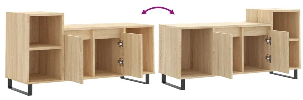 Móvel p/ TV 100x35x55 cm derivados de madeira carvalho sonoma