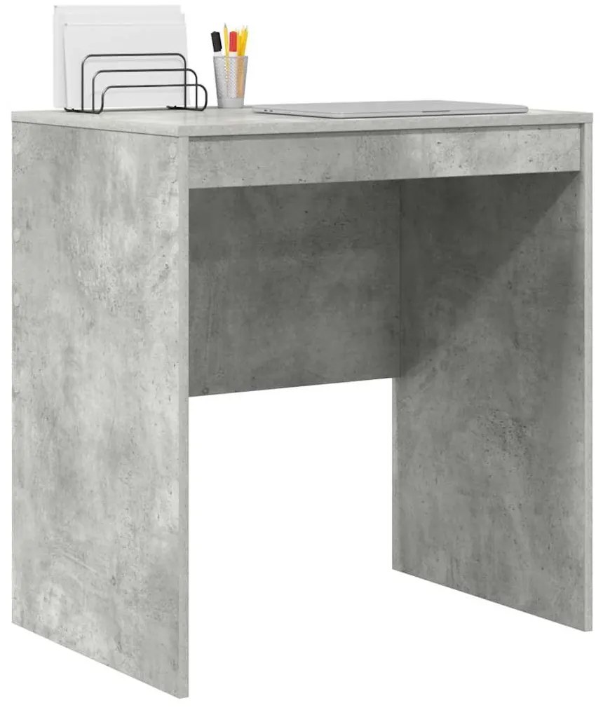 Secretária de Escrita Cinza Concreto MDF com visual concreto
