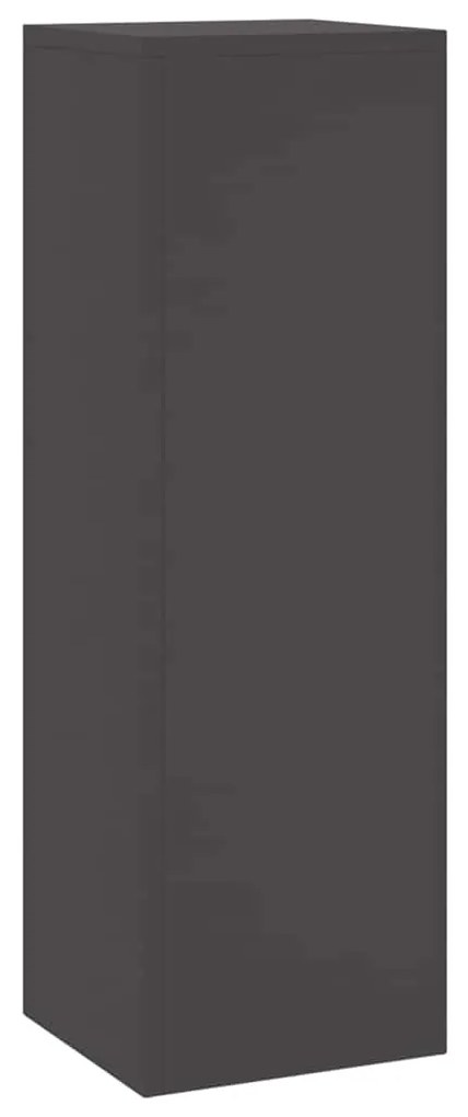 Suportes de Planta Externa Pilar 2 pcs Preto 24x24x75 cm Aço