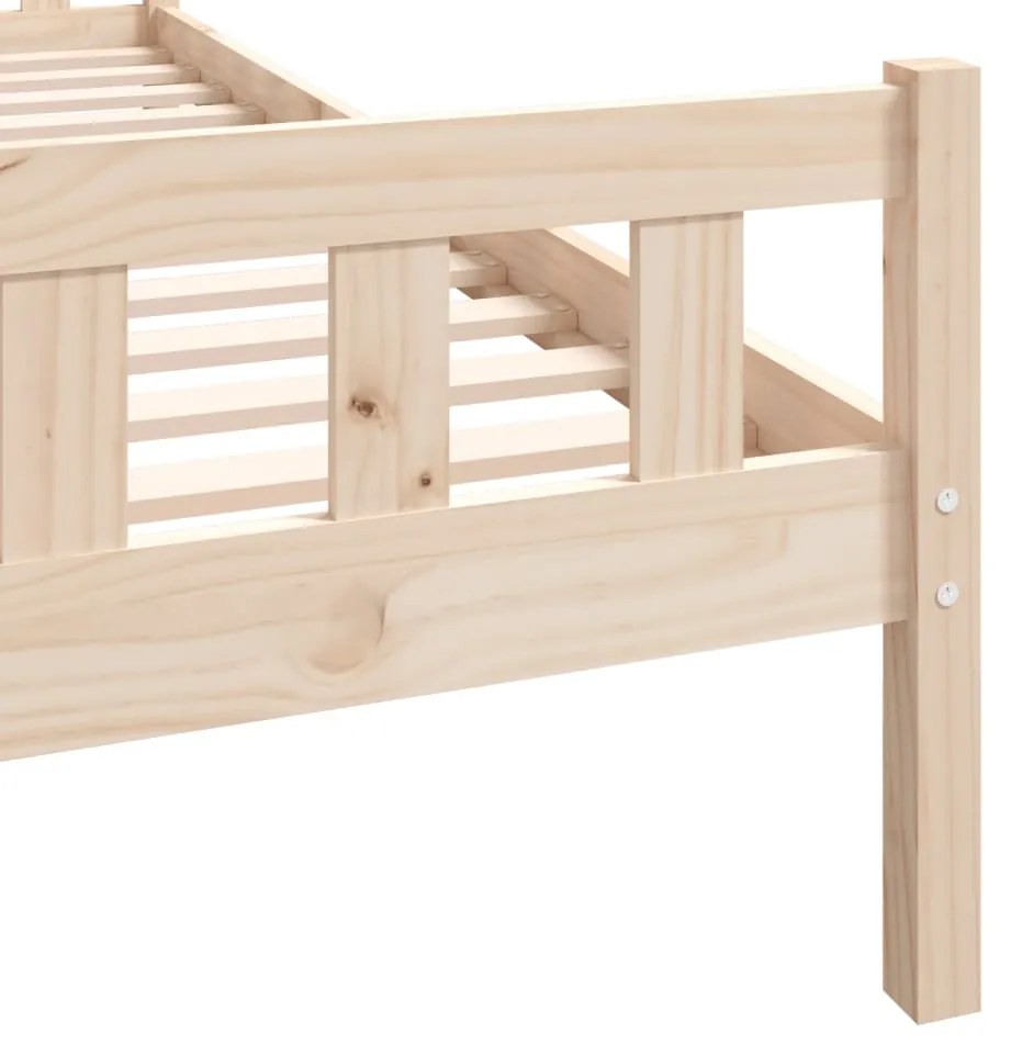 Estrutura de cama solteiro 90x190 cm madeira maciça