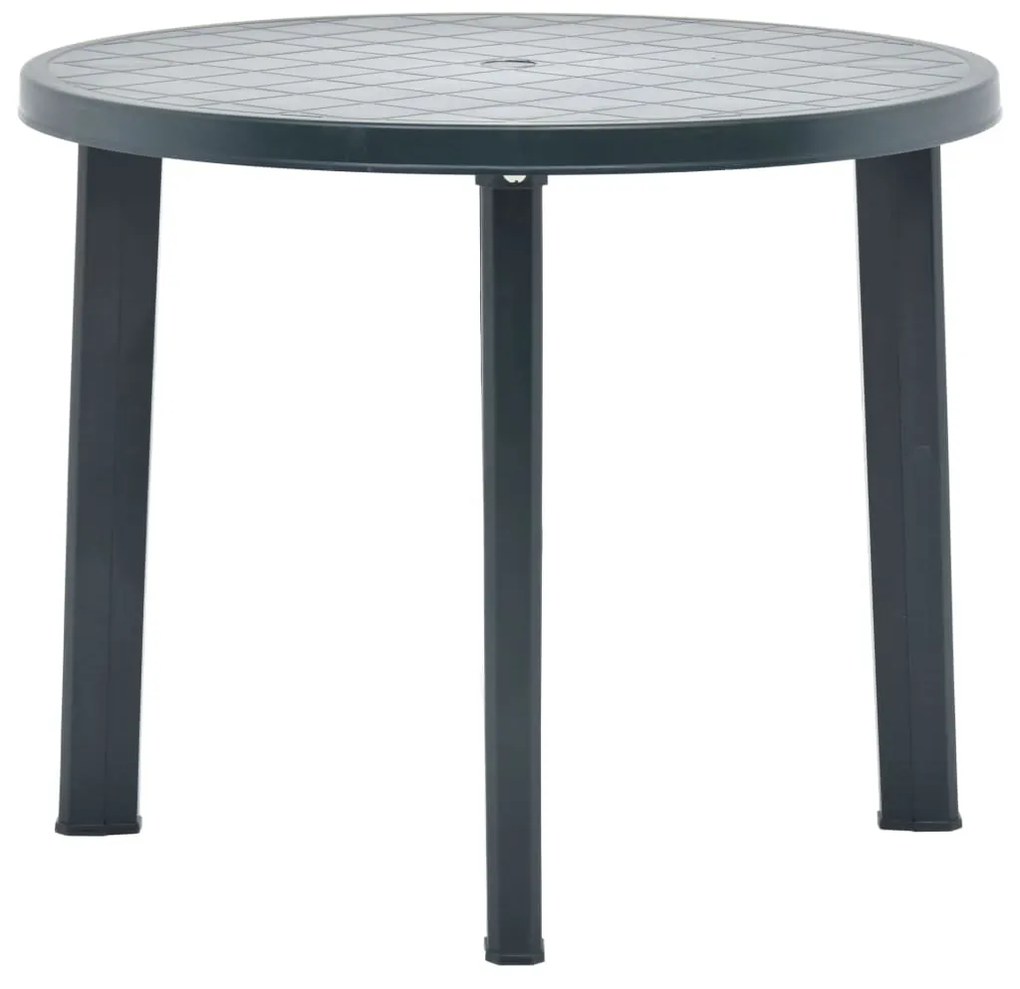 48806 vidaXL Mesa de jardim 89 cm plástico verde