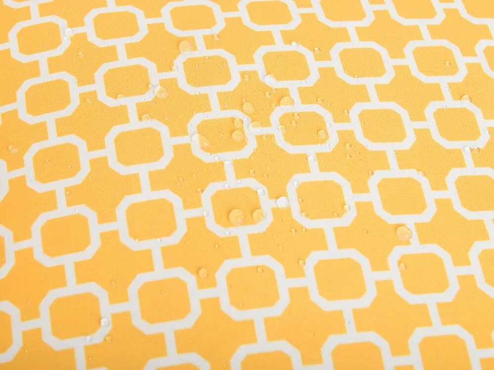 Conjunto de 2 almofadas de jardim com padrão amarelo 40 x 70 cm ASTAKOS Beliani