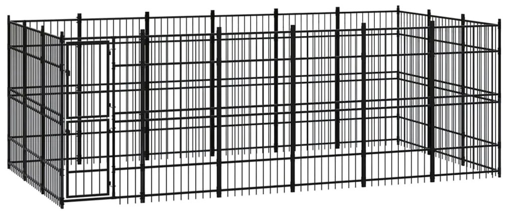 Canil de exterior 16,59 m² aço