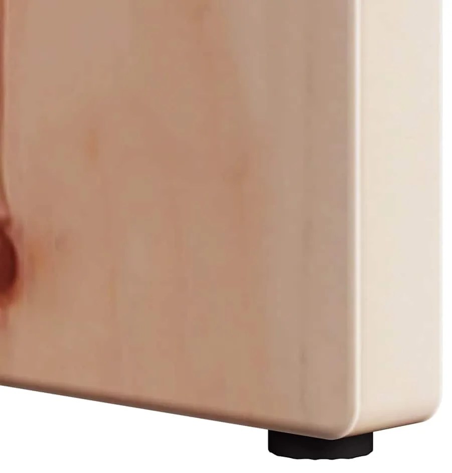 Mesa de centro Natural 80 x 50 x 31 cm Madeira de pinho maciça