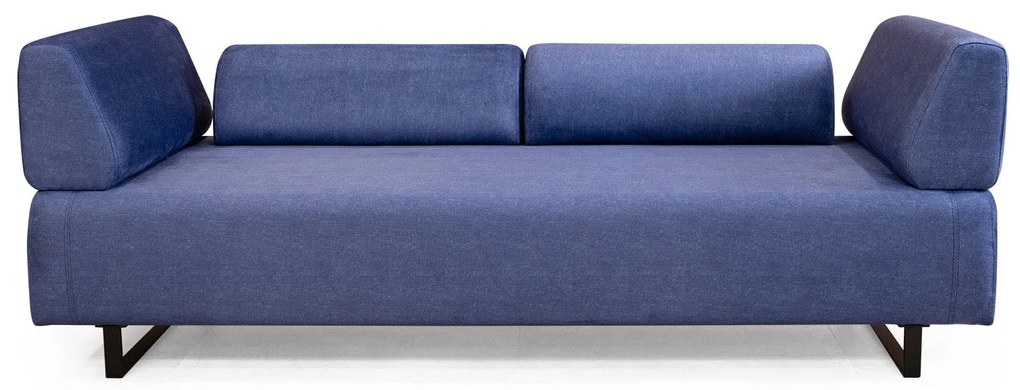 **** Sofá-cama de 3 lugares Infinity – Azul – 220 cm x 90 cm x 80 cm