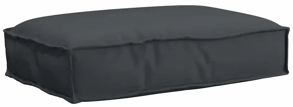 vidaXL Almofada de Palete para Assento Preta 60x40x8 cm Tecido Oxford