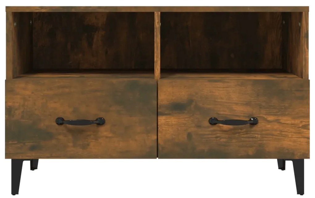 Móvel de TV 80x36x50 cm derivados de madeira carvalho fumado