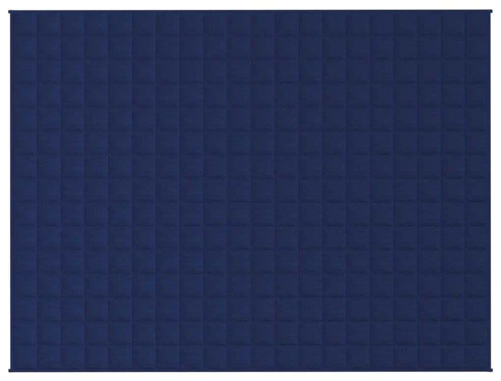 Manta pesada 7 kg 150x200 cm tecido azul
