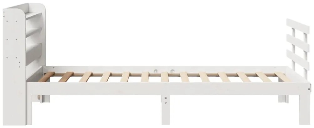 Estrutura cama c/ cabeceira 75x190 cm pinho maciço