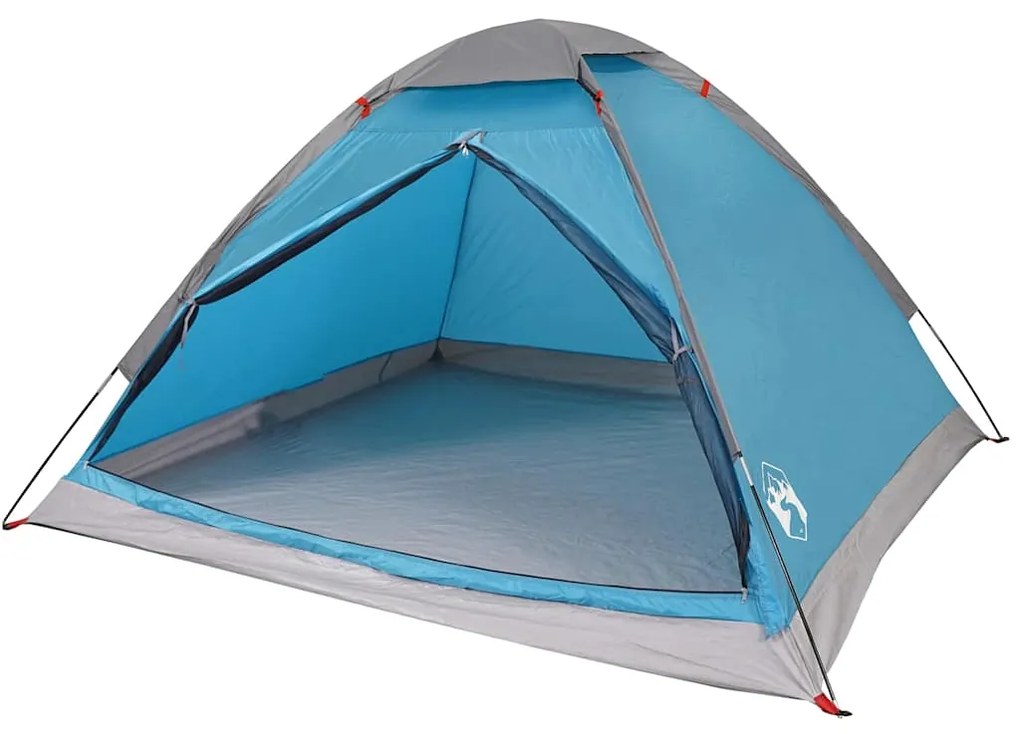 Tenda de campismo cúpula para 2 pessoas impermeável azul